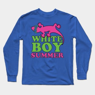 WHITE BOY SUMMER HANKS 90s 80s VINTAGE PARODY MEME SHIRT Long Sleeve T-Shirt